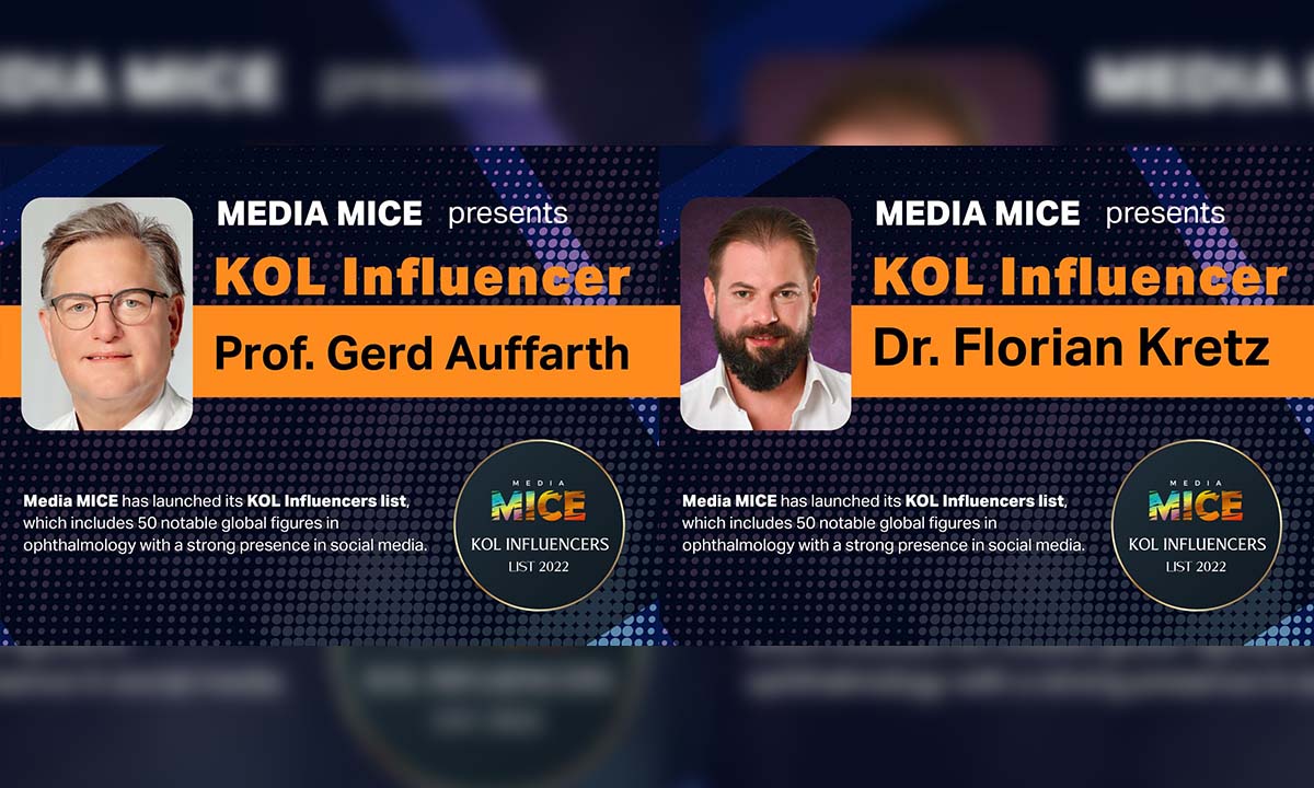 Ophthalmologie trifft Social Media: Prof. Gerd Auffarth und Dr. Florian Kretz auf der KOL Influencers List 2022