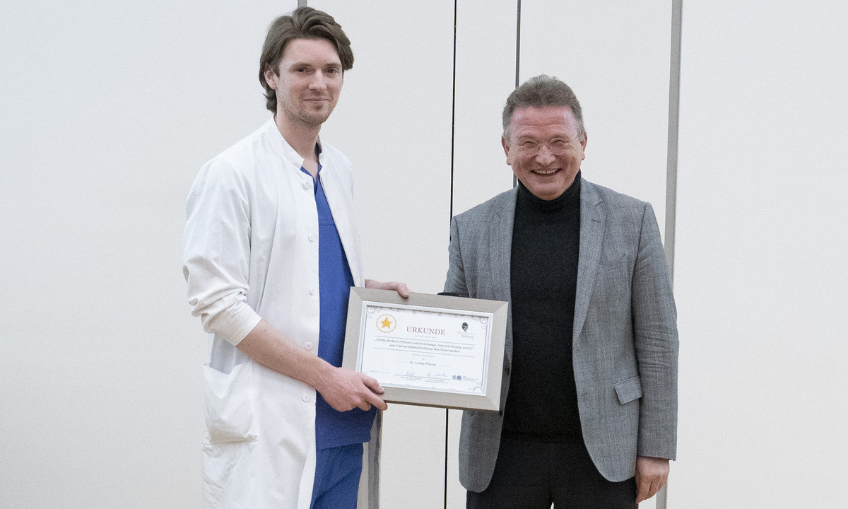 Verleihung des PJ-Lehrpreises 2023 am Universitätsklinikum des Saarlandes