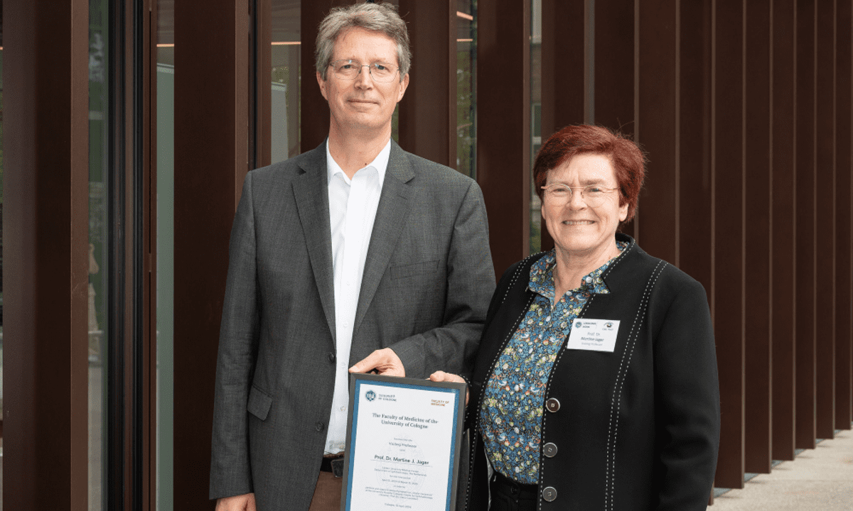 Prof. Dr. Claus Cursiefen und Prof. Dr. Martine Jager, Foto: Christian Wittke