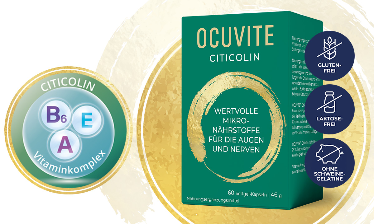 OCUVITE® Citicolin – für ein gesundes Nervensystem des Auges⁺