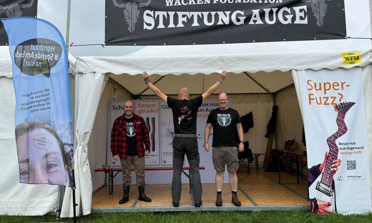 Laut für die Augenheilkunde: Augenärzte auf dem Wacken Open Air