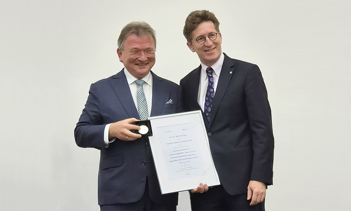 Prof. Dr. Berthold Seitz mit Meibom-Mooren-Medaille ausgezeichnet