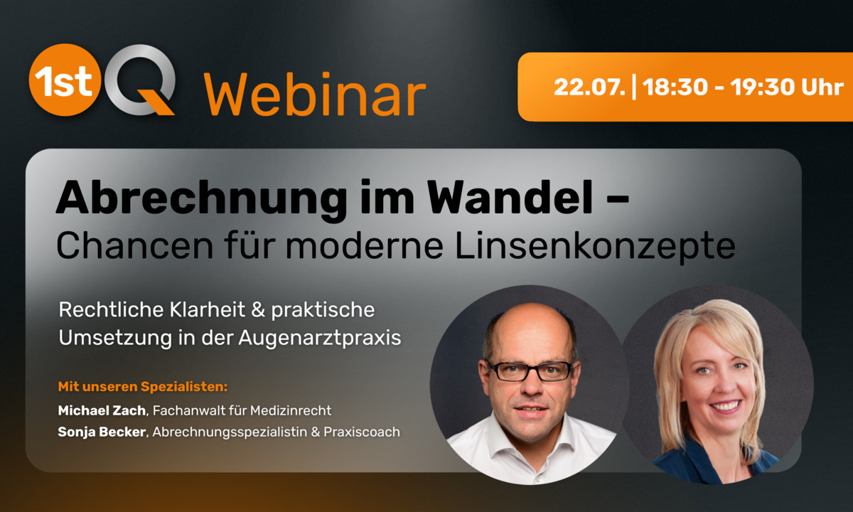 Webinar „Abrechnung im Wandel“ zum aktuellen EBM-Beschluss