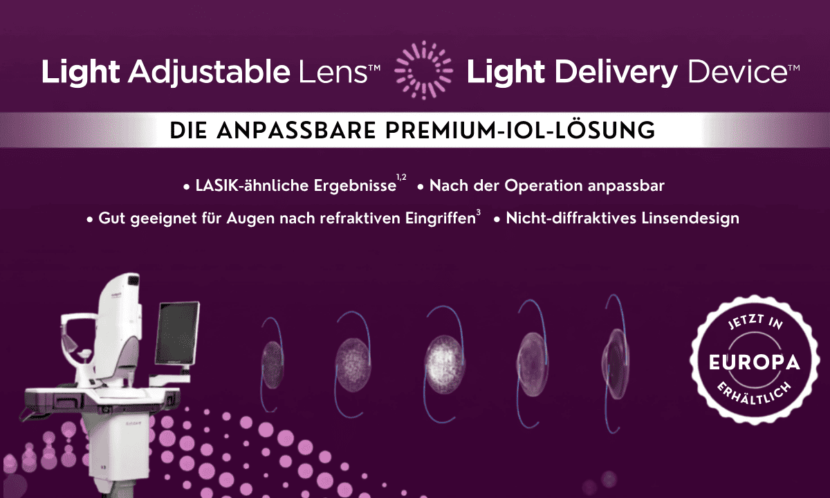 ASCRS-Daten 2026: Hervorragende Ergebnisse mit der Light Adjustable Lens™ (LAL®)