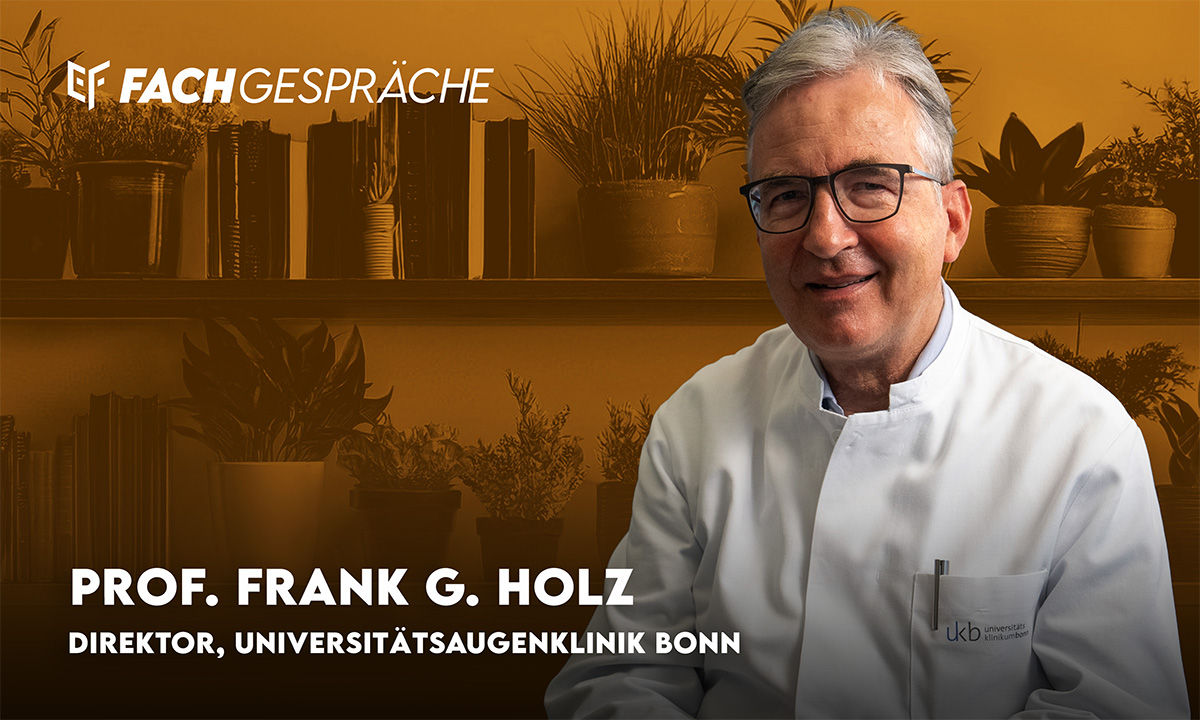 Prof. Dr. Frank Holz über geographische Atrophie und Oculomics – Neues Interview in der Eyefox-Mediathek