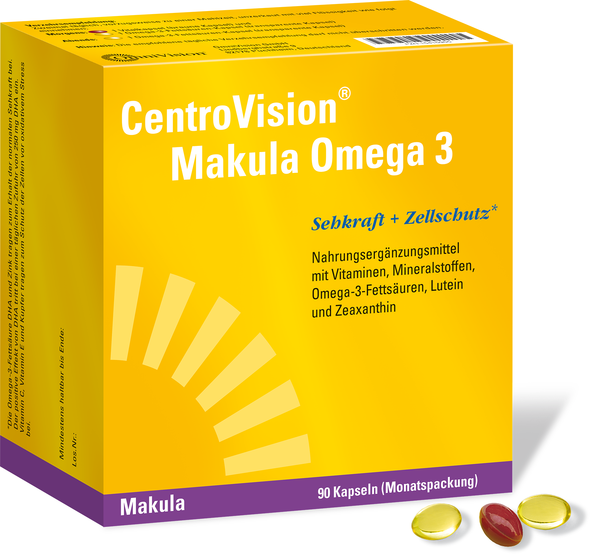 CentroVisionu00ae Makula Omega 3 - 90 Stu00fcck